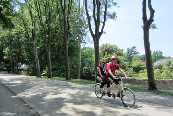 Italy tandem ride Tandem biking in Italy